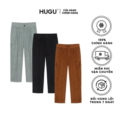 Quần dài nhung tăm màu đen, nâu,... HUGU - Corduroy Pant - Form unisex