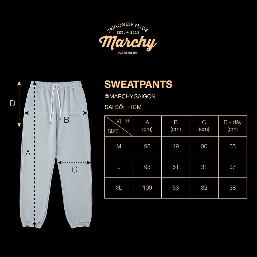 MARCHY - Sweatpants - Quần dài