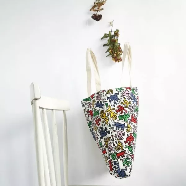 Túi vải tote bag của Chodole chất liệu túi canvas vải bố đẹp in hình độc đáo keith haring
