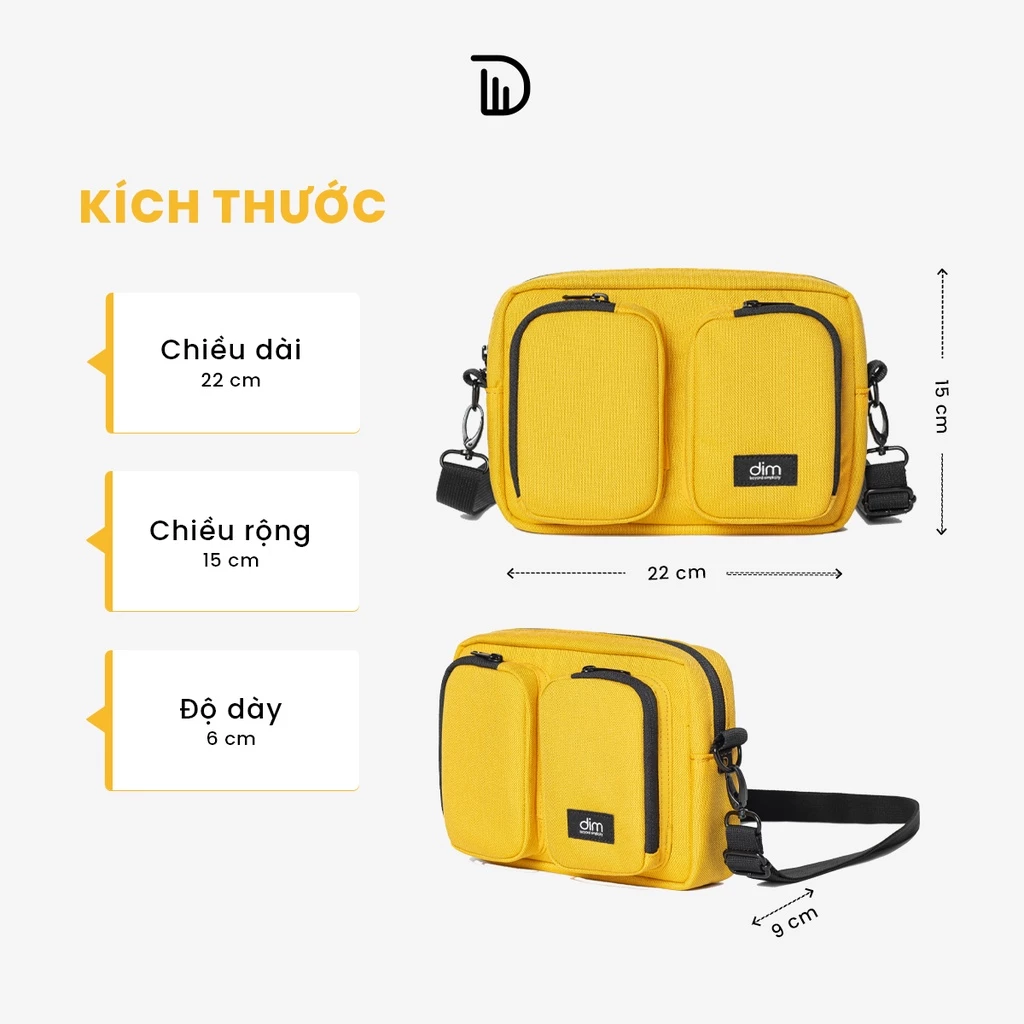 Túi đeo chéo DIM Double Bag