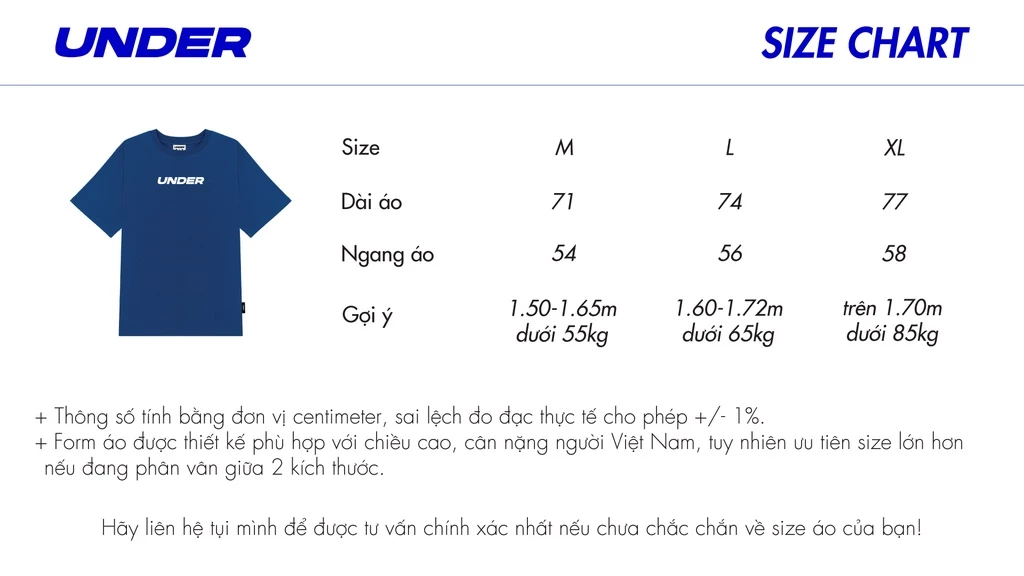 Áo thun cổ tàu UNDER Minimalism Tee - UTS030