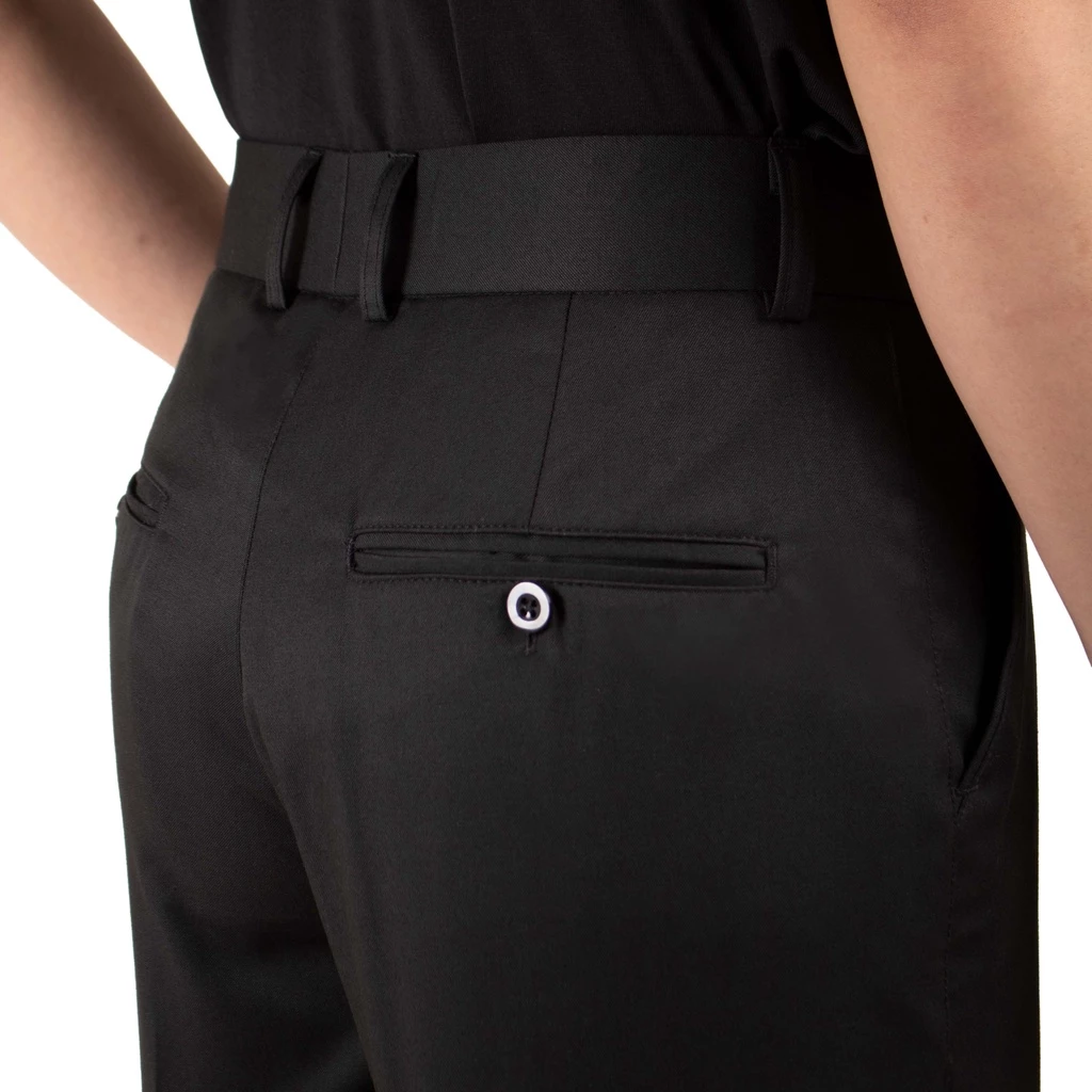 Quần tây âu dài đen nam ống đứng phong cách công sở BLACK PANTS HUGU vải kaki cao cấp không bông xù