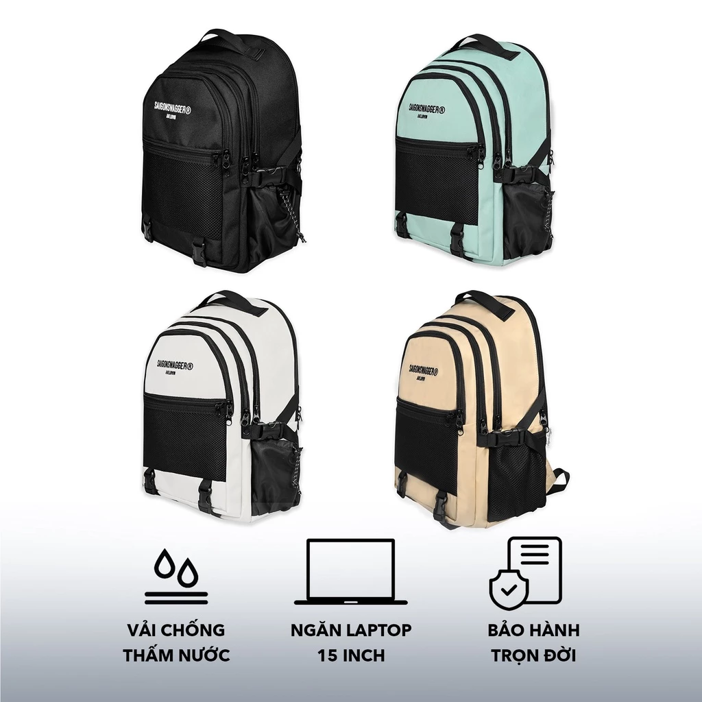 Balo Nam Nữ Đi Học Đi Làm Nhiều Ngăn SAIGONSWAGGER Chống Thấm Trượt Nước SGS AVAIL BACKPACK
