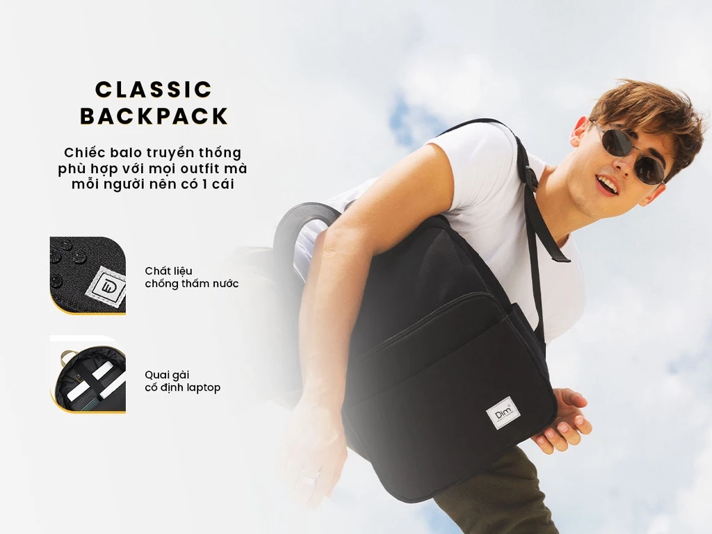 Balo DIM Classic Backpack - Laptop 15 inch