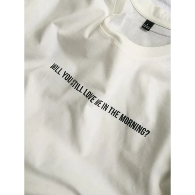 Áo thun tay ngắn unisex Chodole cho cả nam và nữ, chất liệu vải cotton in hình Will you still love me in the morning?