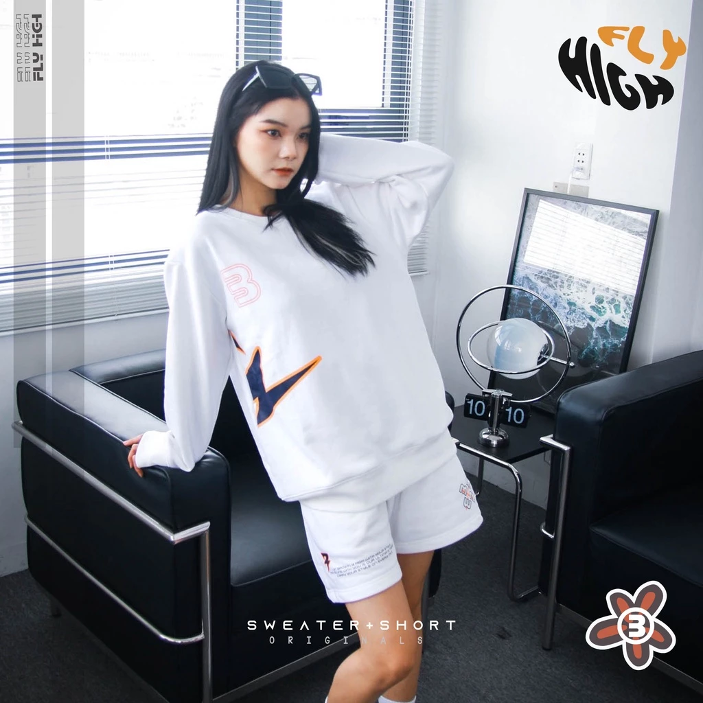Áo sweater thời trang nam nữ Birdybag chất liệu nỉ chân cua oversize unisex basic