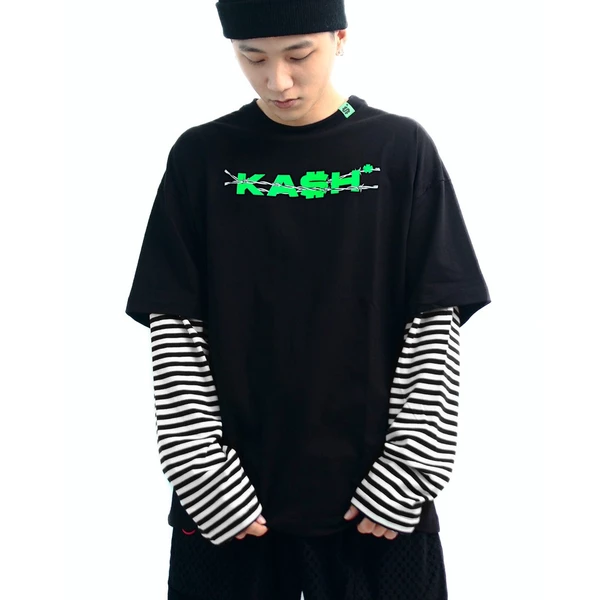 KASH - Áo thun tay dài WANTED màu Đen form Oversize Local Brand Chính Hãng