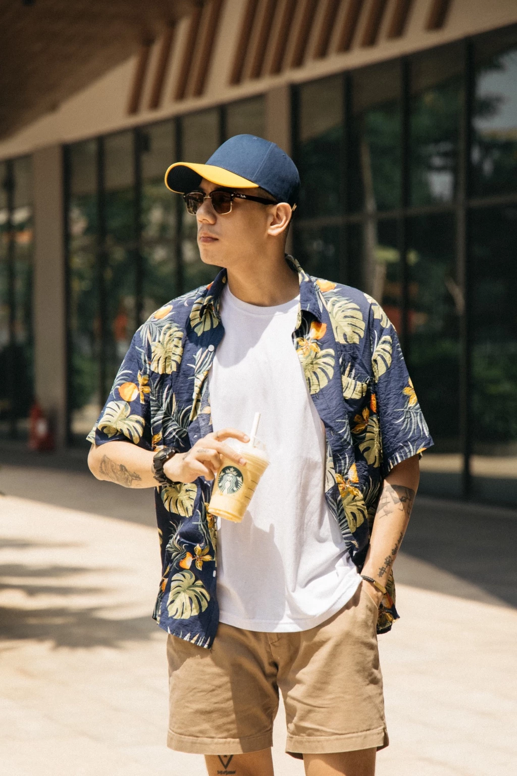 Mũ/Nón Bóng Chày Lưỡi Trai Màu Phối Unisex Thương hiệu Recklesstripwear - Signature Ballcap Mixed Vải Kaki Cotton