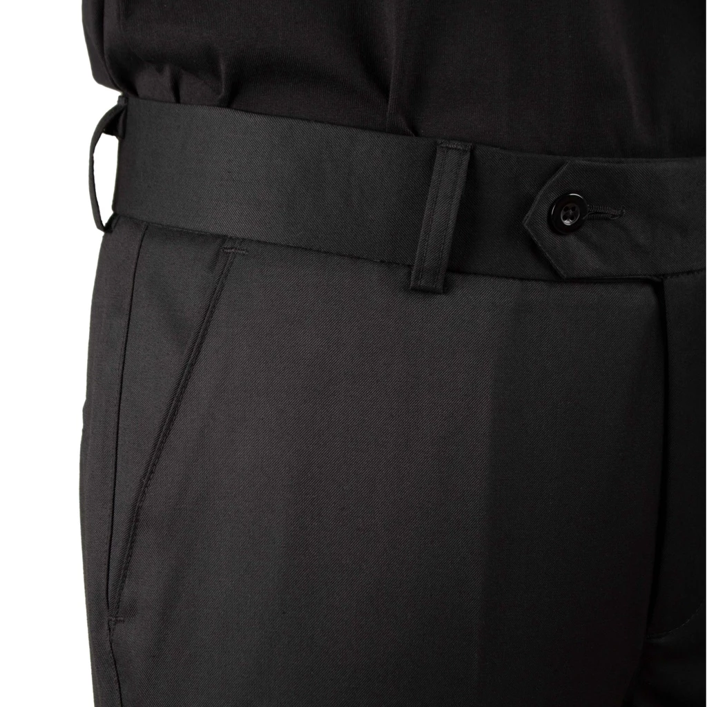Quần tây âu dài đen nam ống đứng phong cách công sở BLACK PANTS HUGU vải kaki cao cấp không bông xù