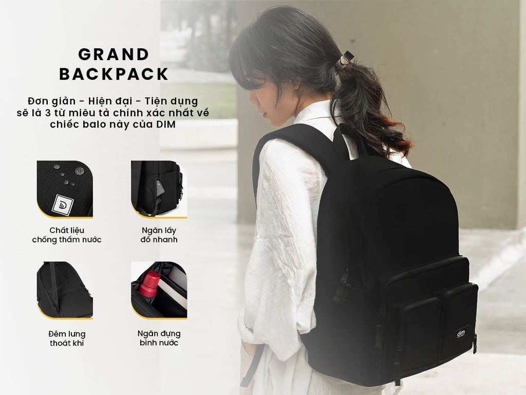 Balo DIM Grand Backpack - Laptop 15.6 inch