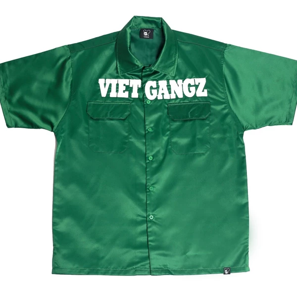 Áo Sơmi Satin Mid Green 2020 VIETGANGZ