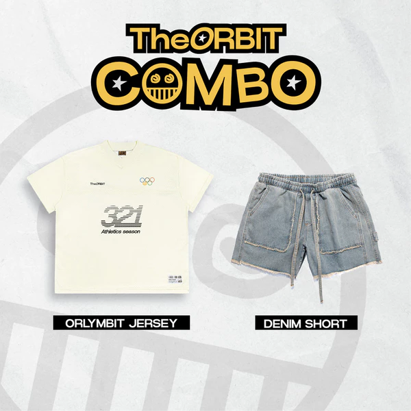 COMBO ÁO + QUẦN THE ORBIT Orlymbit Jersey + Denim Short - Local Brand Chính Hãng