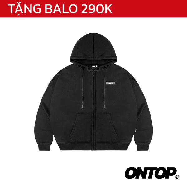 Áo khoác hoodie zip nam ONTOP | O18-HD1-D