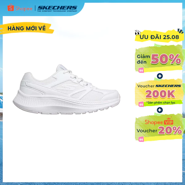 Giày Thể Thao Bé Gái Skechers GOrun Consistent 2.0 Mapleton Chạy Bộ Tập luyện - 304213L-WHT