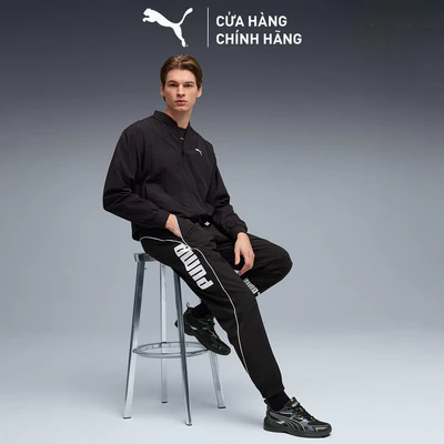 Quần Dài Thể Thao PUMA Nam SPORT Woven Track Pants Black Màu Đen