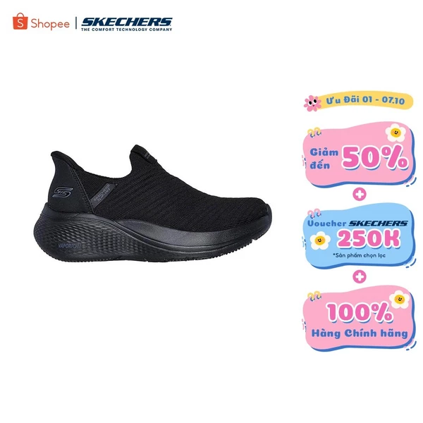 Giày Thể Thao Nữ Skechers Slip-ins BOBS Sport Infinity Daily Vision Thường Ngày - 117508-BBK Memory Foam