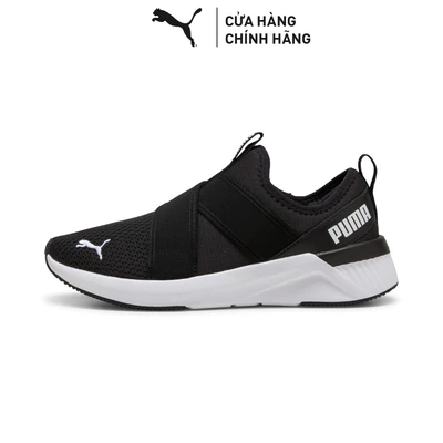 Giày Chạy Bộ PUMA Nữ Softride Harli Slip on Wns Black-White Màu Đen