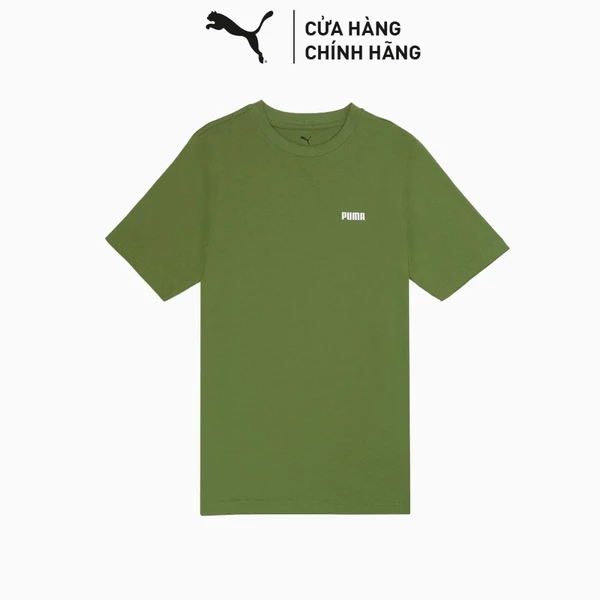 Áo Thun Thời Trang Ngắn Tay PUMA Nam ESS Small Logo Tee Olive Green Màu Xanh Lá