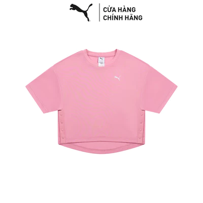 Áo Thun Thời Trang PUMA Nữ WARDROBE ESS Oversized Tee Poised Pink Màu Hồng