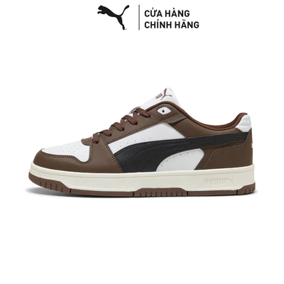 Giày Thể Thao PUMA Unisex Rebound Slam Lo Chestnut Brown-Black-White Màu Nâu