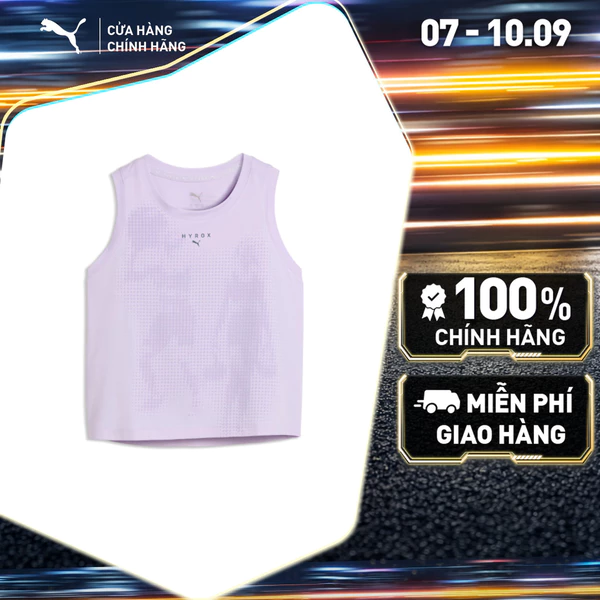 Áo Thun Thể Thao Tập Luyện PUMA Nữ W X HYROX CLOUDSPUN THE Light Lavender Màu Tím