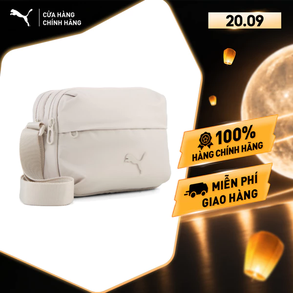 Túi Đeo Chéo Thời Trang PUMA Unisex ESSENTIALS Crossbody Bag Silver Fog Màu Be