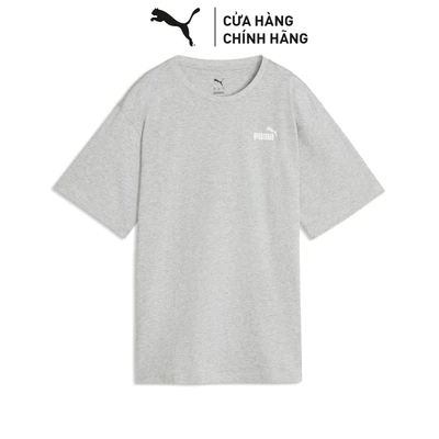 Áo Thun Thể Thao PUMA Nữ ESS Small Logo Relaxed Tee Light Gray Heather Màu Xám