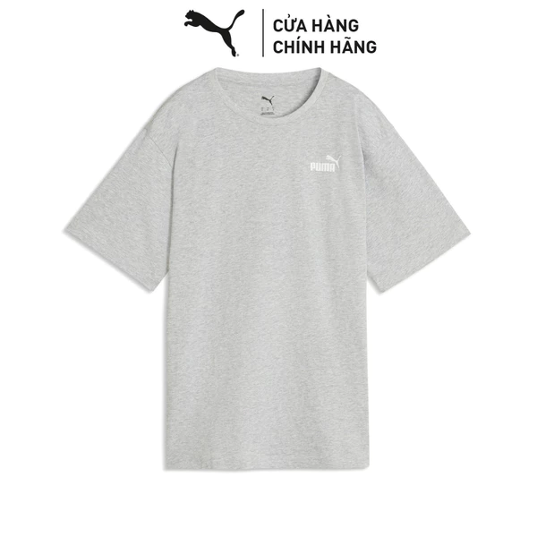 Áo Thun Thể Thao PUMA Nữ ESS Small Logo Relaxed Tee Light Gray Heather Màu Xám