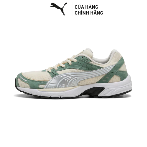 Giày Thể Thao PUMA Unisex C25K Frosted Ivory-Green Moon-Silver Màu Trắng