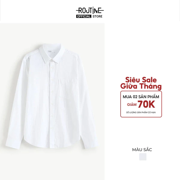 Áo Sơ Mi Tay Dài Nam Form Fitted - Routine 10F25SHL012