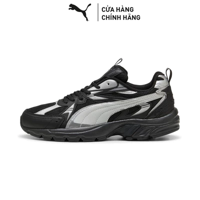 Giày Thể Thao PUMA Unisex Milenio tech_ Black-Cool Light Gray-Silver Màu Đen