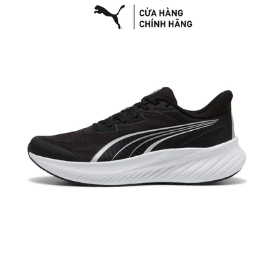 Giày Chạy Bộ PUMA Unisex Pounce Lite 2 Engineered Black-Silver Màu Đen
