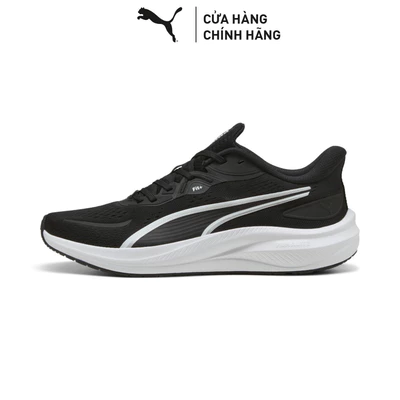 Giày Chạy Bộ PUMA Unisex Skyrocket Lite 2 Black-White-Silver Màu Đen