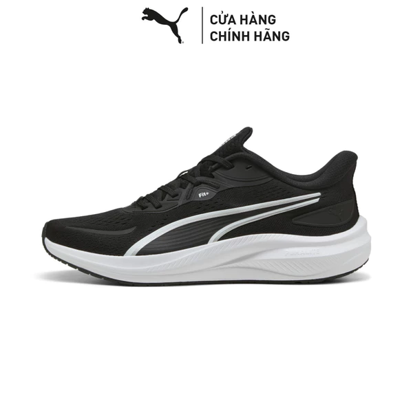 Giày Chạy Bộ PUMA Unisex Skyrocket Lite 2 Black-White-Silver Màu Đen