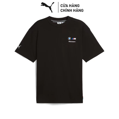 Áo Thun Thể Thao PUMA Nam Motorsport BMW MMS Stacked Logo Tee 2 Black Màu Đen