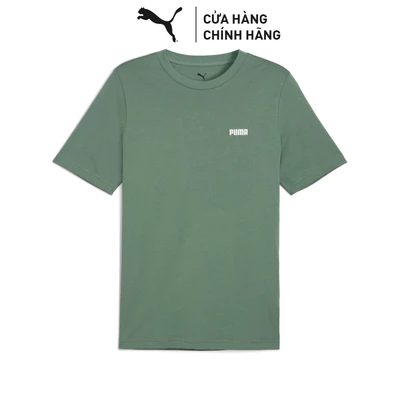 Áo Thun Thời Trang Ngắn Tay PUMA Nam ESS Small Logo Tee Eucalyptus Màu Xanh Lá