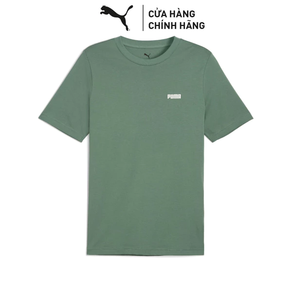 Áo Thun Thời Trang Ngắn Tay PUMA Nam ESS Small Logo Tee Eucalyptus Màu Xanh Lá