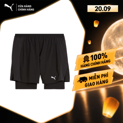 Quần Short Thể Thao PUMA Nam M Run Velocity 2in1 Black Màu Đen