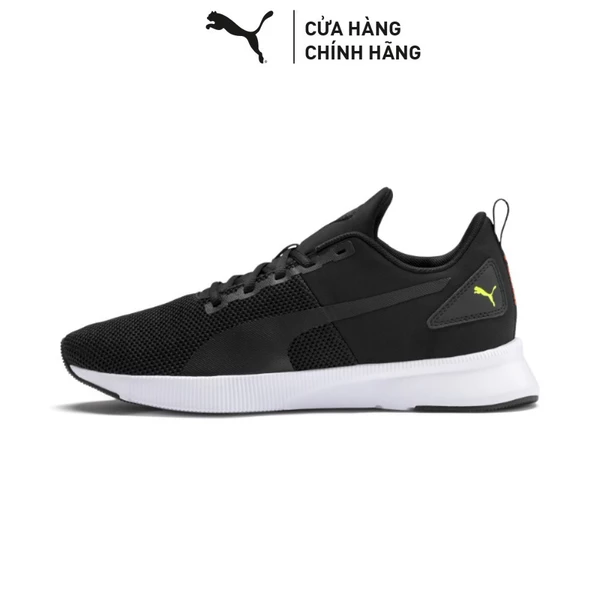 Giày Chạy Bộ PUMA Unisex FLYER RUNNER Black-Nrgy Red-Yellow Màu Đen