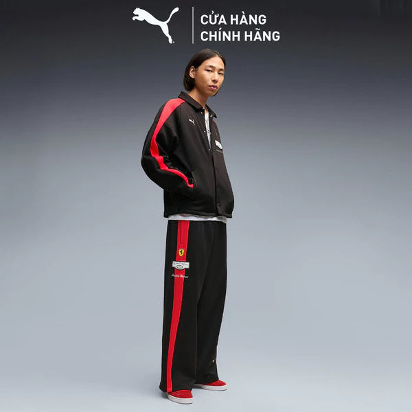 Quần Dài Thể Thao PUMA Nam Ferrari T7 Track Pant Black Màu Đen