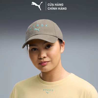 Nón Thể Thao PUMA Unisex x HYROX BB Cap Mouse Gray Màu Be