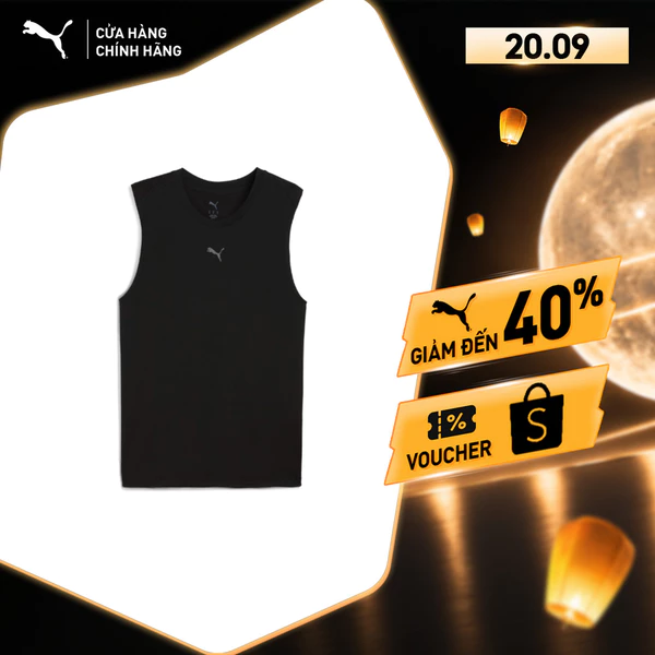 Áo Thun Tập Luyện PUMA Nam M CLOUDSPUN TANK Black Màu Đen
