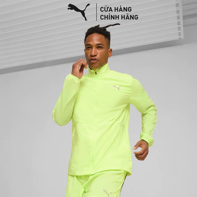 Áo Khoác PUMA Nam Run Favorite Woven Màu Vàng
