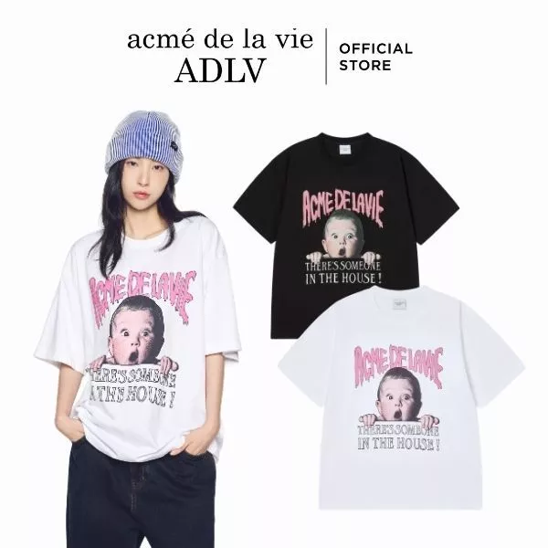 Áo Thun Halloween Scream Boy Dáng Oversized Màu Đen/Trắng - Hàng chính hãng