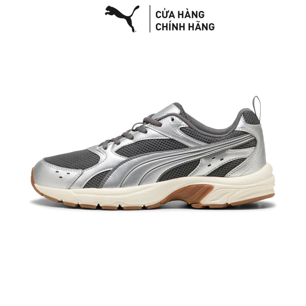 Giày Thể Thao PUMA Unisex Milenio Tech LT Cool Dark Gray-Silver Màu Xám