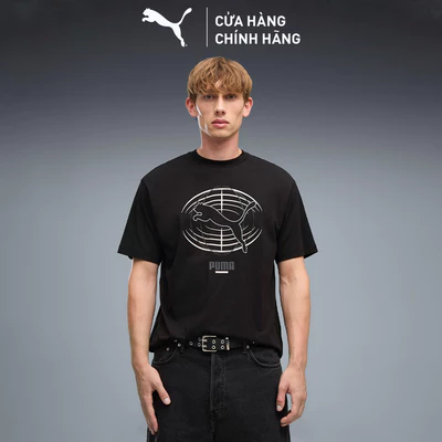 Áo Thun Thể Thao PUMA Nam PUMATECH Graphic Tee Black Màu Đen