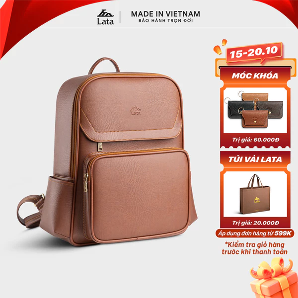 Balo Lata (Thời trang nam tiện lợi cỡ lớn - Balo da BAL77)