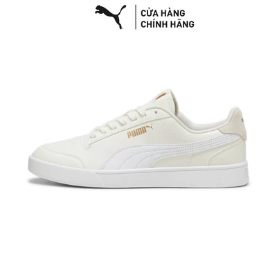 Giày Thời Trang PUMA Unisex Shuffle Warm White-White-Gold Màu Trắng