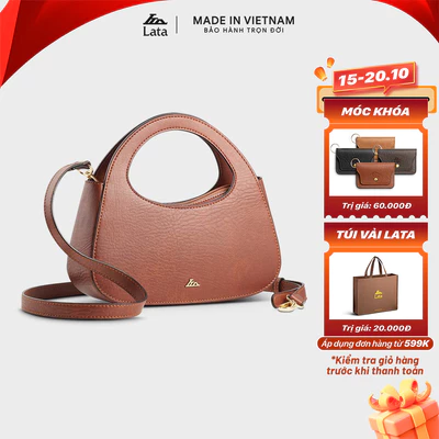 Túi Lata (Thời trang nữ đi chơi size 23 - Túi đeo chéo da HN133)