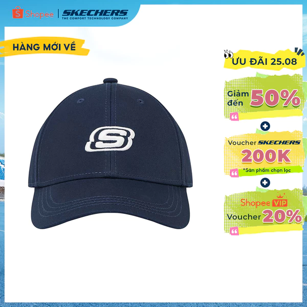 Nón Lưỡi Trai, Mũ Bóng Chày Unisex Skechers Baseball Cap - L125U068-002Z